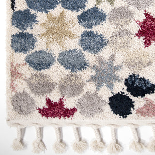 Orian Rugs Saffron Garden Quilt Soft White Area Rug Close up