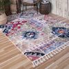 Orian Rugs Saffron Kilim Stripes Multi Area Rug Lifestyle Image Feature