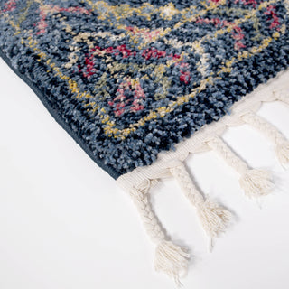 Orian Rugs Saffron Rabat Prussian Blue Area Rug Corner Image