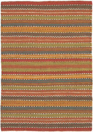 Chandra Saket SAK-3705 Brown/Red/Orange/Blue/Green Area Rug main image