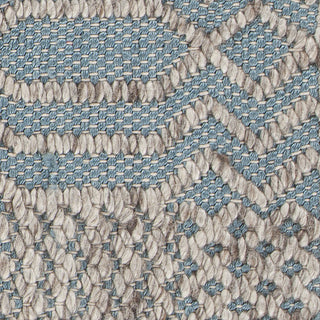 Chandra Salona SAL-34500 Blue/Natural Area Rug Close Up