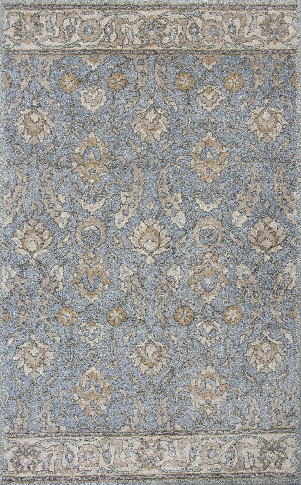 KAS Samara 3602 Slate Blue Delaney Area Rug – Incredible Rugs and Decor