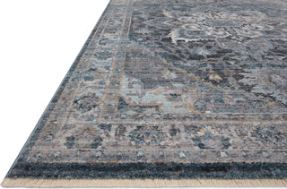 Loloi II Samra SAM-01 Denim / Grey Area Rug Corner