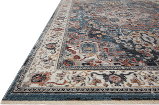 Loloi II Samra SAM-04 Slate / Multi Area Rug Corner