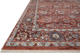 Loloi II Samra SAM-07 Brick / Multi Area Rug Corner 