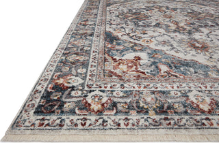 Loloi II Samra SAM-09 Ivory / Denim Area Rug Corner 