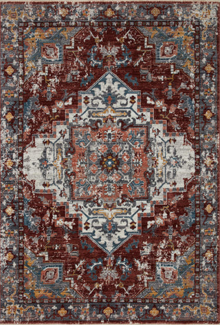 Loloi II Samra SAM-10 Brick / Grey Area Rug Main Image