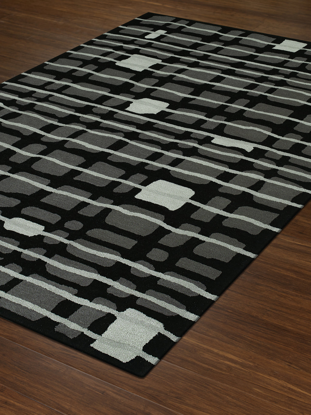 Dalyn Santino SO40 BLACK Area Rug Floor Image Feature
