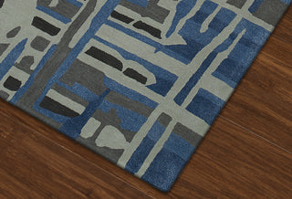 Dalyn Santino SO47 STEEL Area Rug Close up