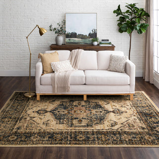 Karastan Bedouin Sarkar Navy Area Rug Lifestyle Image