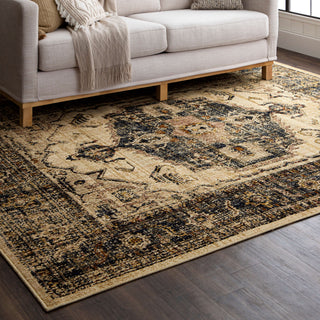 Karastan Bedouin Sarkar Navy Area Rug Lifestyle Image Feature