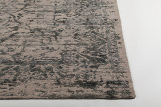 Chandra Sasha SAS-47003 Turquoise Blue Silver Area Rug Corner Shot Feature