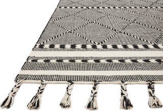 Loloi II Sawyer SAW-01 Black Area Rug Corner