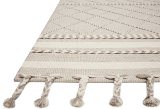 Loloi II Sawyer SAW-05 Silver Area Rug Corner