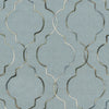 Surya Seabrook SBK-9017 Teal Area Rug Sample Swatch