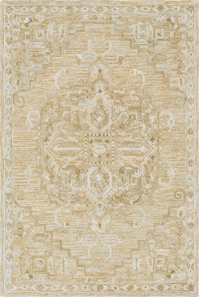 Surya Shelby SBY-1006 Burnt Orange Olive Khaki Tan Cream Aqua Area Rug main image