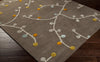 Surya SCI-13 Charcoal Hand Tufted Area Rug by Scion 5x8 Corner