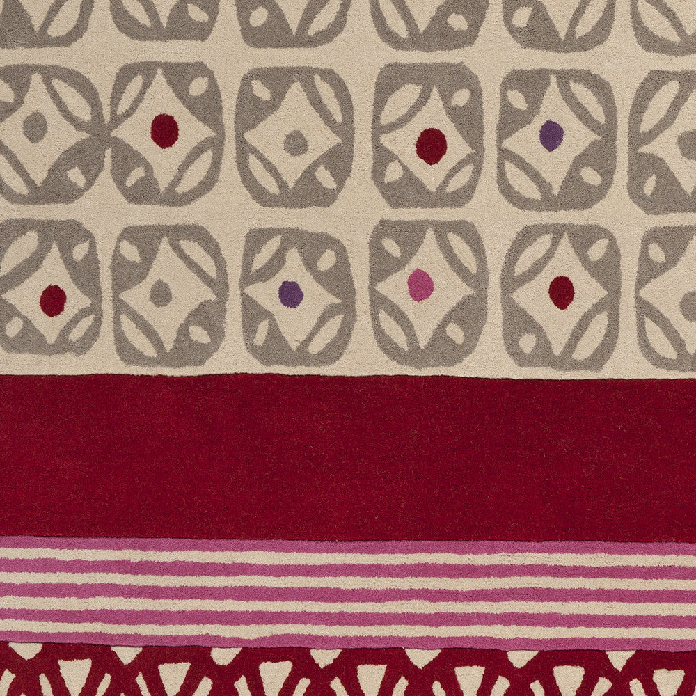 Surya SCI-21 Cherry Area Rug by Scion Sample Swatch