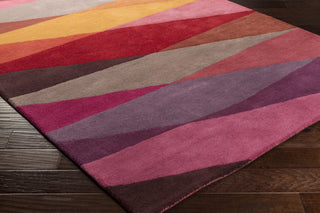 Surya SCI-32 Dark Red Area Rug by Scion 5x8 Corner
