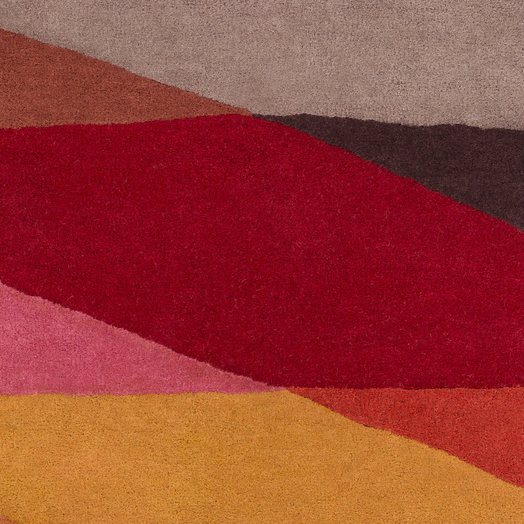 Surya SCI-32 Dark Red Area Rug by Scion Sample Swatch