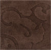 Surya Sculpture SCU-7513 Chocolate Hand Loomed Area Rug by Candice Olson 16'' Sample Swatch