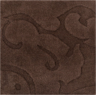 Surya Sculpture SCU-7513 Chocolate Hand Loomed Area Rug by Candice Olson 16'' Sample Swatch