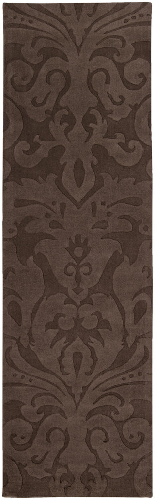 Surya Sculpture SCU-7513 Chocolate Area Rug by Candice Olson 2'6'' x 8' Runner