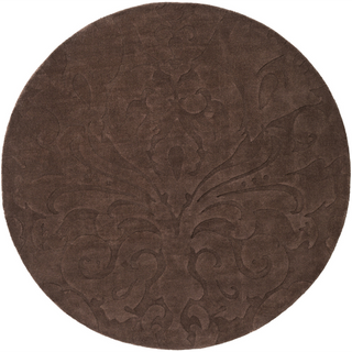 Surya Sculpture SCU-7513 Chocolate Area Rug by Candice Olson 6' Round