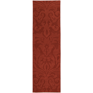 Surya Sculpture SCU-7514 Burgundy Area Rug by Candice Olson 2'6'' x 8' Runner