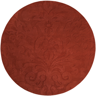 Surya Sculpture SCU-7514 Burgundy Area Rug by Candice Olson 8' Round