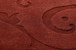 Surya Sculpture SCU-7514 Burgundy Area Rug by Candice Olson Sample Swatch