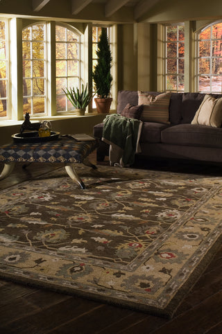 Momeni Sedona SD-07 Khaki Area Rug Roomshot Feature