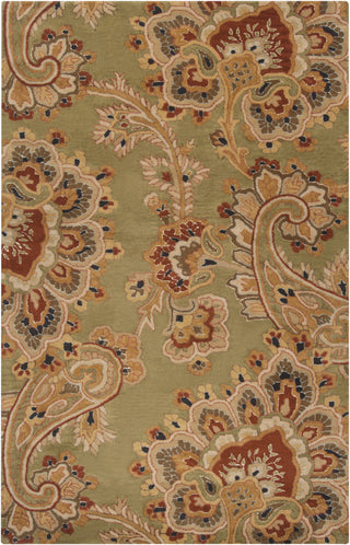 Surya Sea SEA-147 Olive Hand Tufted Area Rug 5' X 8'