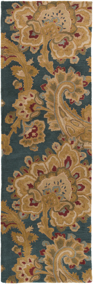 Surya Sea SEA-169 Teal Area Rug 2'6'' x 8' Runner