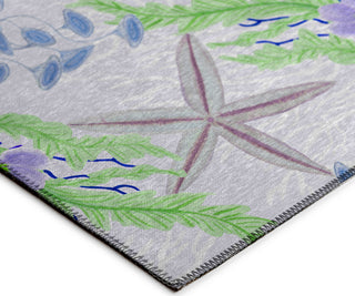 Dalyn Seabreeze SZ1 Lavender Area Rug Corner Image