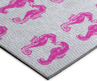 Dalyn Seabreeze SZ15 Flamingo Area Rug Corner Image