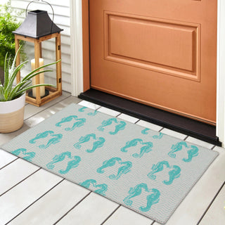 Dalyn Seabreeze SZ15 Teal Area Rug Room Image Feature