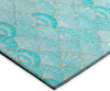 Dalyn Seabreeze SZ2 Teal Area Rug Corner Image