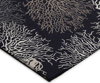 Dalyn Seabreeze SZ3 Black Area Rug Corner Image