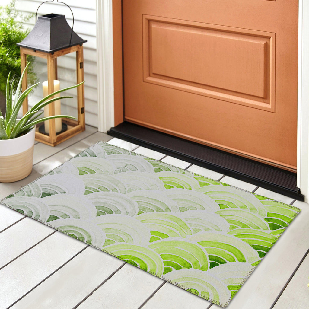Dalyn Seabreeze SZ5 Lime-In Area Rug Room Image Feature
