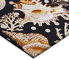 Dalyn Seabreeze SZ6 Black Area Rug Corner Image