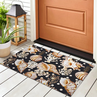 Dalyn Seabreeze SZ6 Black Area Rug Room Image Feature