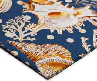 Dalyn Seabreeze SZ6 Navy Area Rug Corner Image