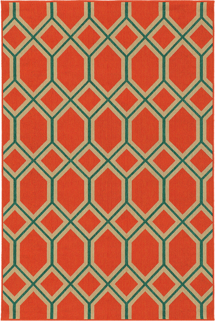 Tommy Bahama Seaside 6660C Orange Area Rug main image
