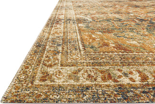 Loloi Sebastian SEB-04 Lagoon/Spice Area Rug Corner 