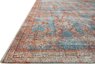 Loloi Sebastian SEB-07 Ocean / Spice Area Rug Corner 