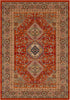 Surya Sedra SED-1001 Dark Red Bright Orange Camel Green Beige Cream Area Rug main image
