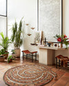 Loloi Selby SEL-01 Tangerine / Spice Area Rug by Justina Blakeney Lifestyle Image Feature