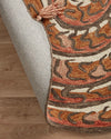 Loloi Selby SEL-01 Tangerine / Spice Area Rug by Justina Blakeney Backing Image