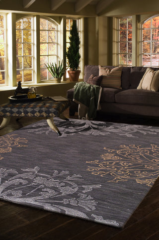 Momeni Sensations SEN-5 Charcoal Area Rug Roomshot Feature